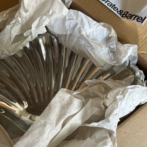 Crate and Barrel Pewter serving platters - Picture 5 of 5